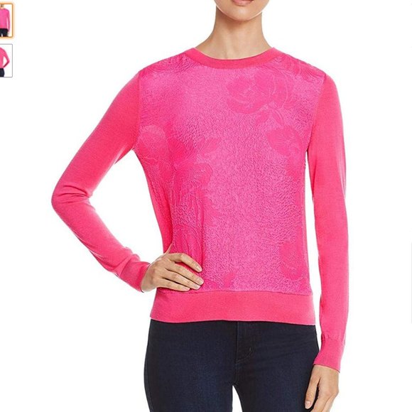 New Auc Tory Burch Jonah Textured floral Top - Picture 2 of 8